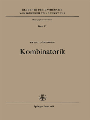 cover image of Kombinatorik